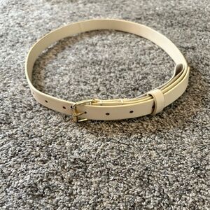 Cleobella Cream Leather Belt and Cleobella Top Bundle